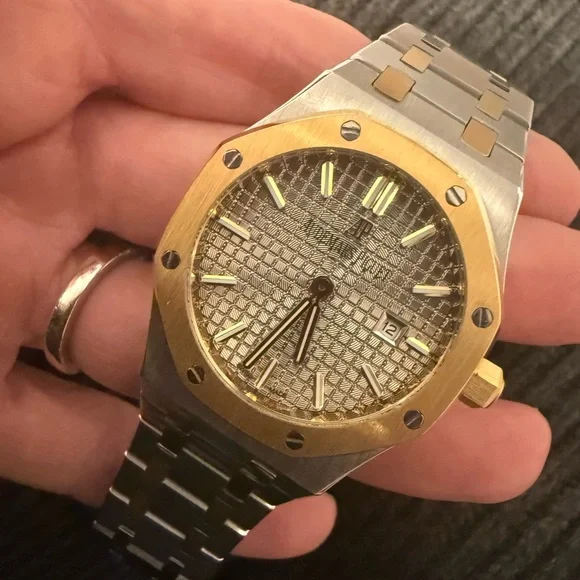 Audemars Piguet Two-Tone Silver and Gold Watch - Picture 1 of 6